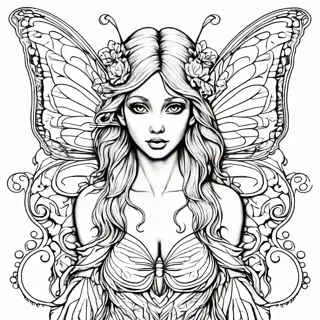 Butterfly Fairy coloring pages